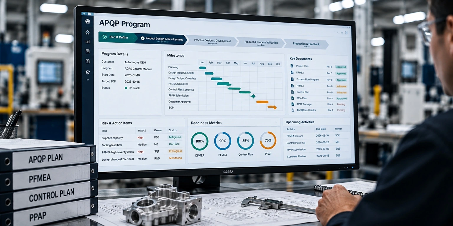 APQP — industrial editorial image
