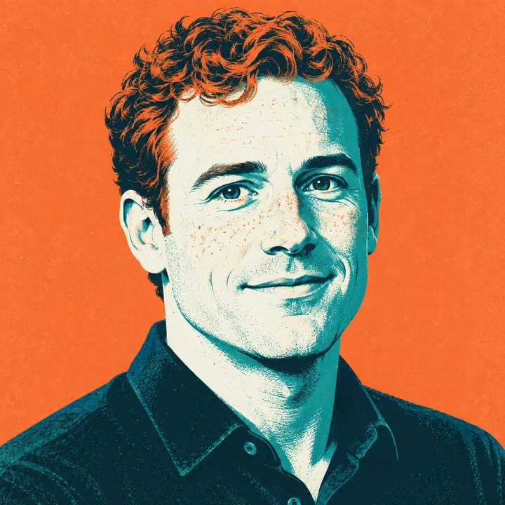 Fictional illustrated portrait placeholder for Drew Wilson.